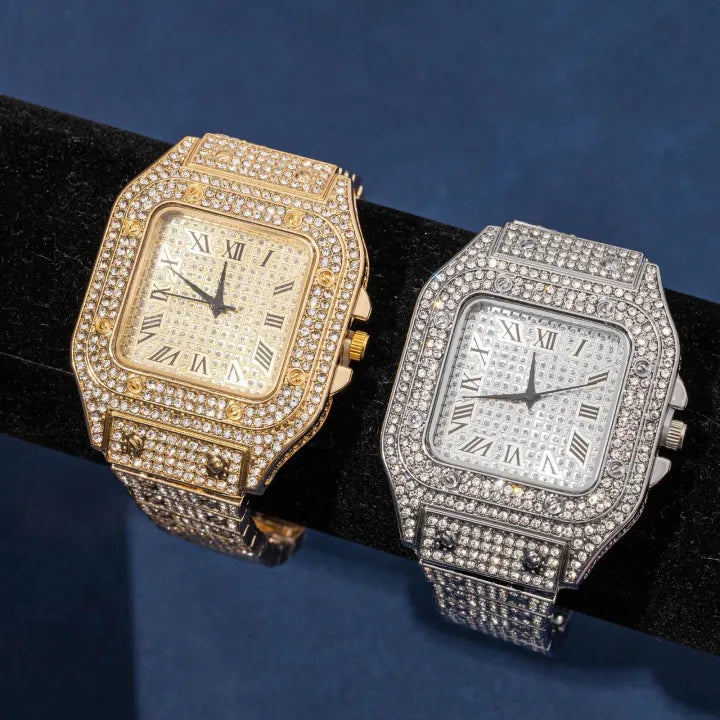 Premium Iced Cartier Watch