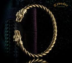 Alpha Dragon Golden Steel Bracelet For Men